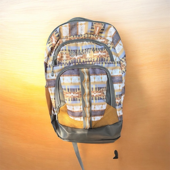 Hooey Patterned Multi-Brown Men's Backpack NWTG